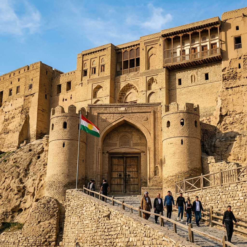 Ancient Erbil Citadel in Kurdistan