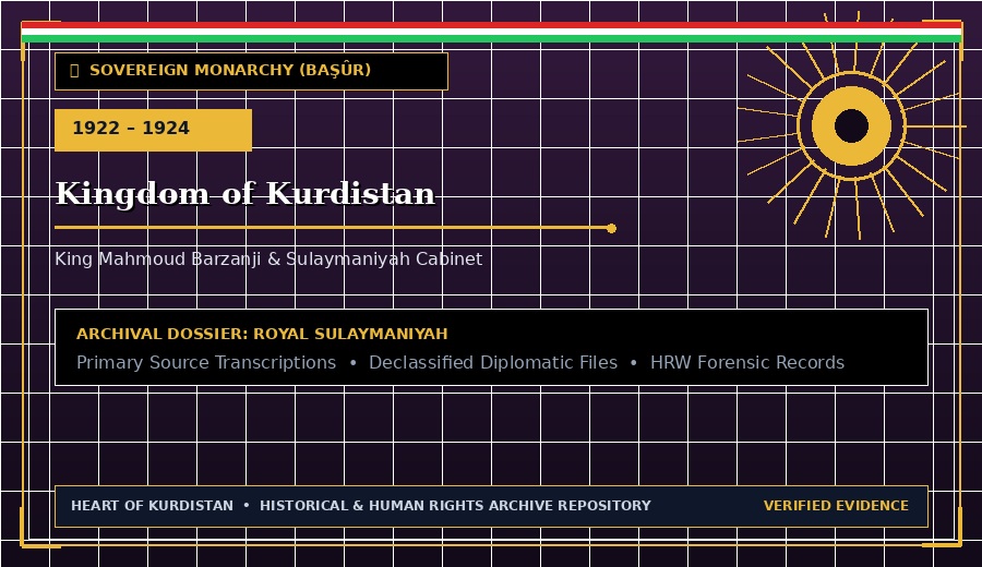 Kingdom of Kurdistan King Mahmoud Barzanji