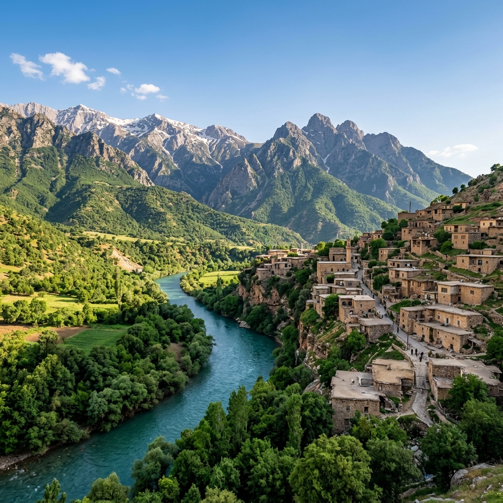 Barzan Village landscape in Erbil